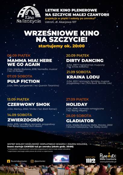 Kraina Lodu. Letnie Kino Plenerowe na szczycie Małej Czantorii